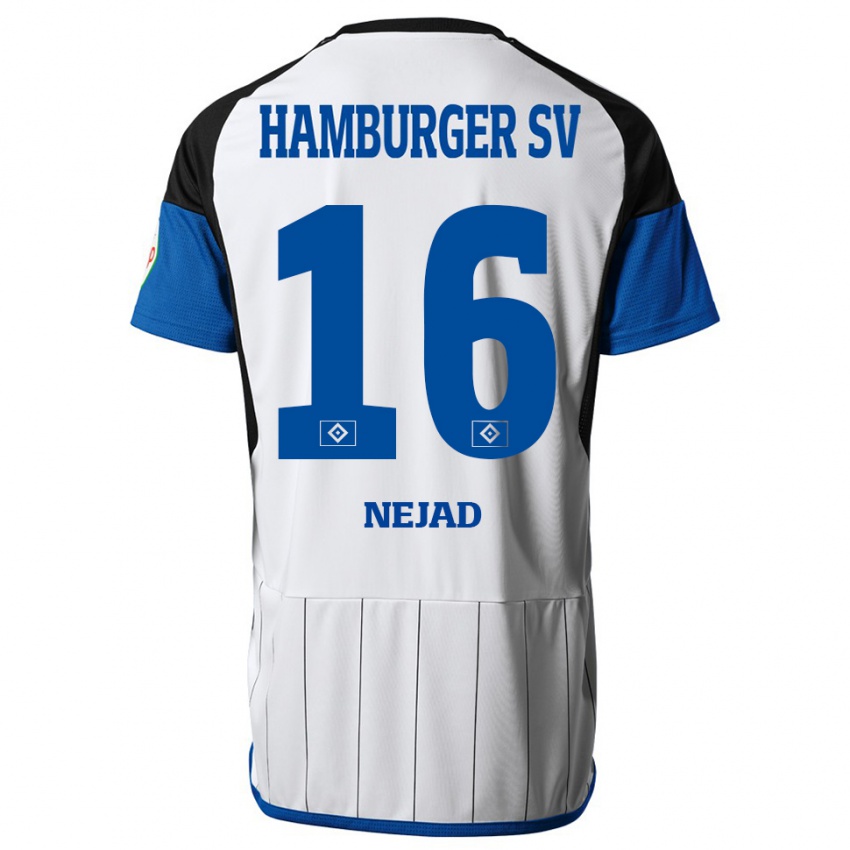 Bambino Maglia Milad Nejad #16 Bianco Kit Gara Home 2023/24 Maglietta