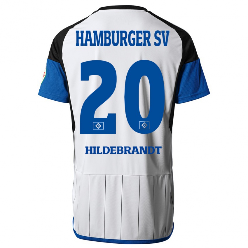 Bambino Maglia Tjark Hildebrandt #20 Bianco Kit Gara Home 2023/24 Maglietta