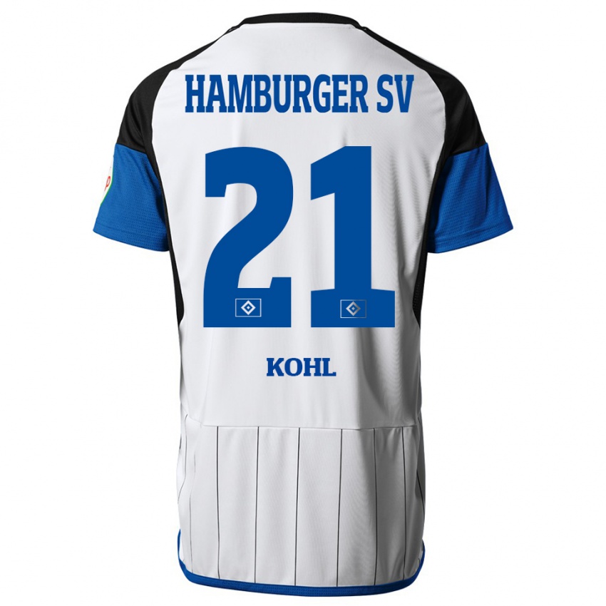 Bambino Maglia Ohene Köhl #21 Bianco Kit Gara Home 2023/24 Maglietta