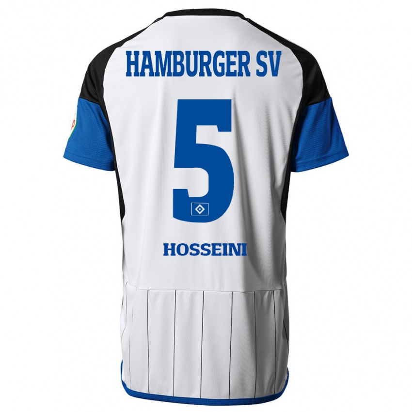 Bambino Maglia Reza Hosseini #5 Bianco Kit Gara Home 2023/24 Maglietta