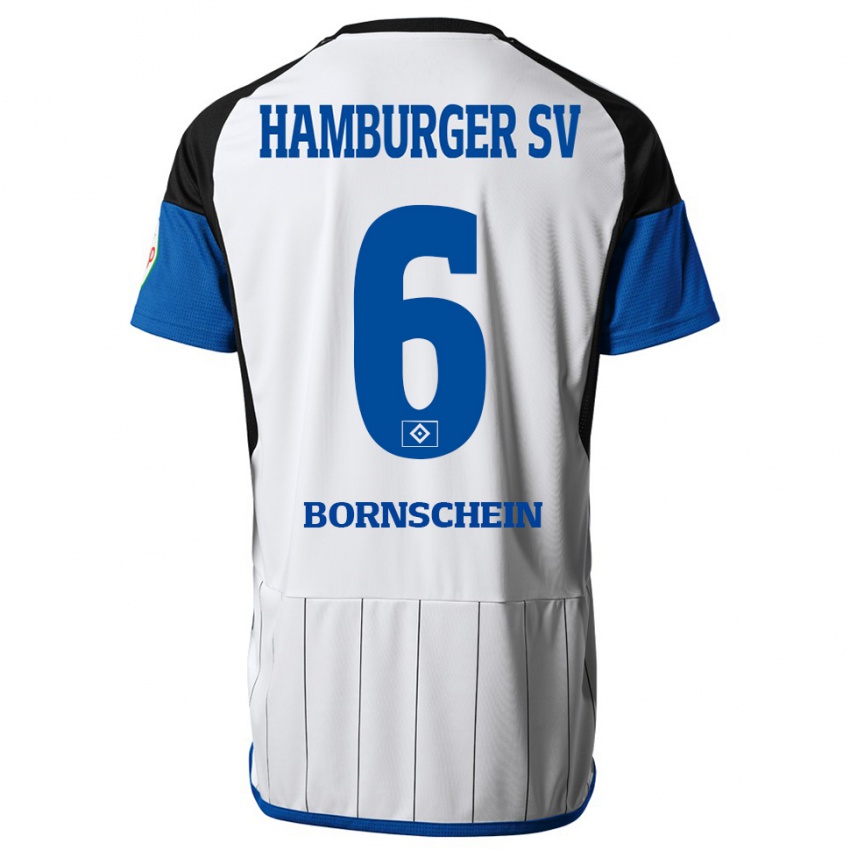 Bambino Maglia Lukas Bornschein #6 Bianco Kit Gara Home 2023/24 Maglietta