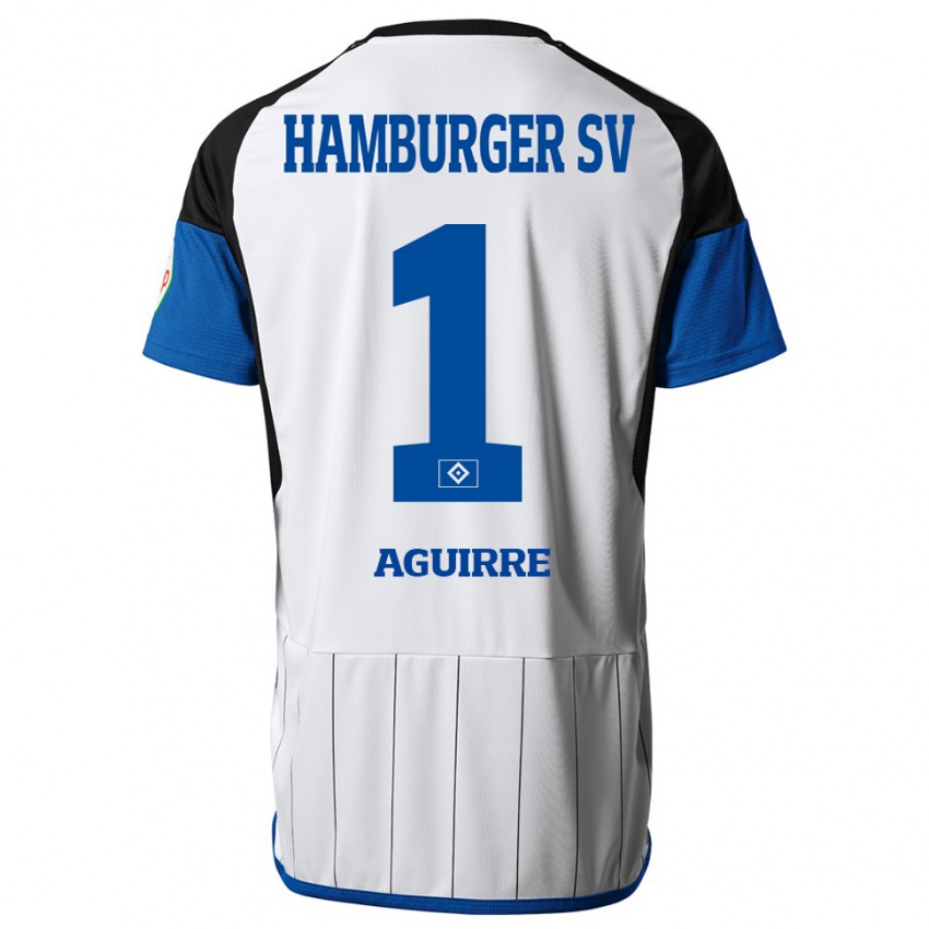 Bambino Maglia José Aguirre #1 Bianco Kit Gara Home 2023/24 Maglietta