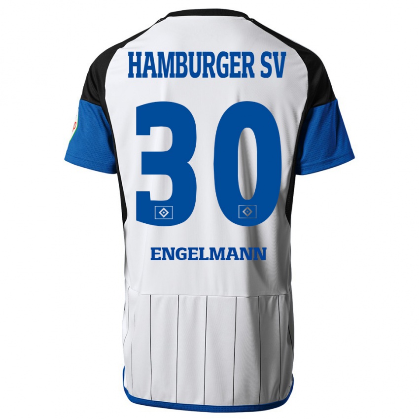 Bambino Maglia Timon Engelmann #30 Bianco Kit Gara Home 2023/24 Maglietta