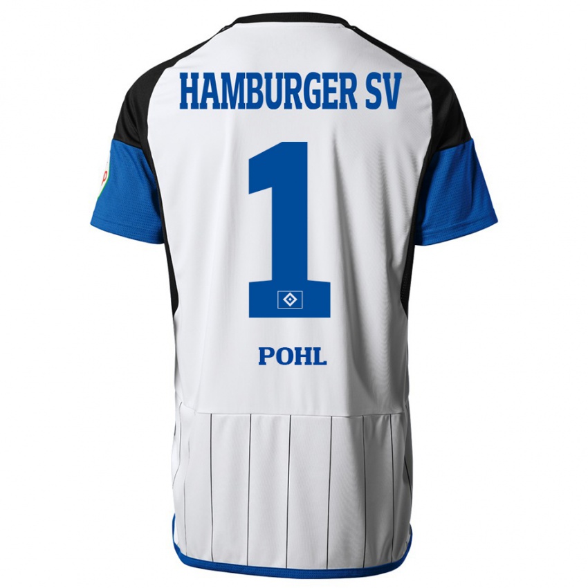 Bambino Maglia Christina Pohl #1 Bianco Kit Gara Home 2023/24 Maglietta