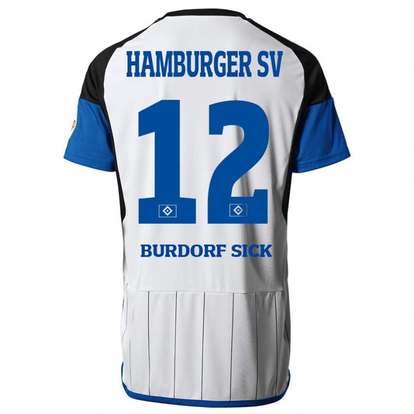 Bambino Maglia Emma Burdorf-Sick #12 Bianco Kit Gara Home 2023/24 Maglietta