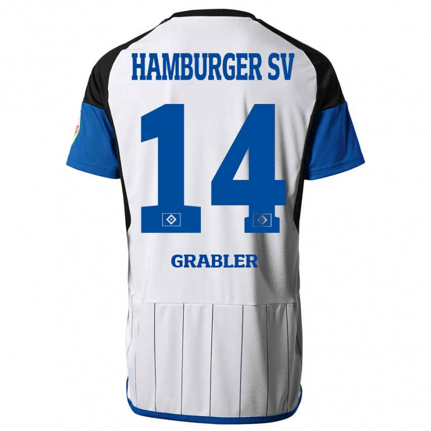 Bambino Maglia Lukne Gräßler #14 Bianco Kit Gara Home 2023/24 Maglietta