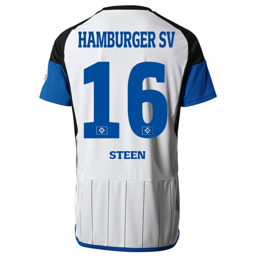 Bambino Maglia Maya Steen #16 Bianco Kit Gara Home 2023/24 Maglietta