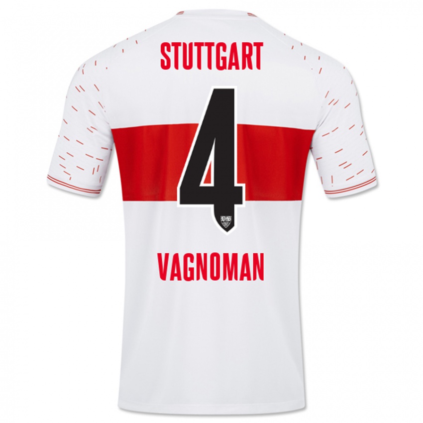 Bambino Maglia Josha Vagnoman #4 Bianco Kit Gara Home 2023/24 Maglietta