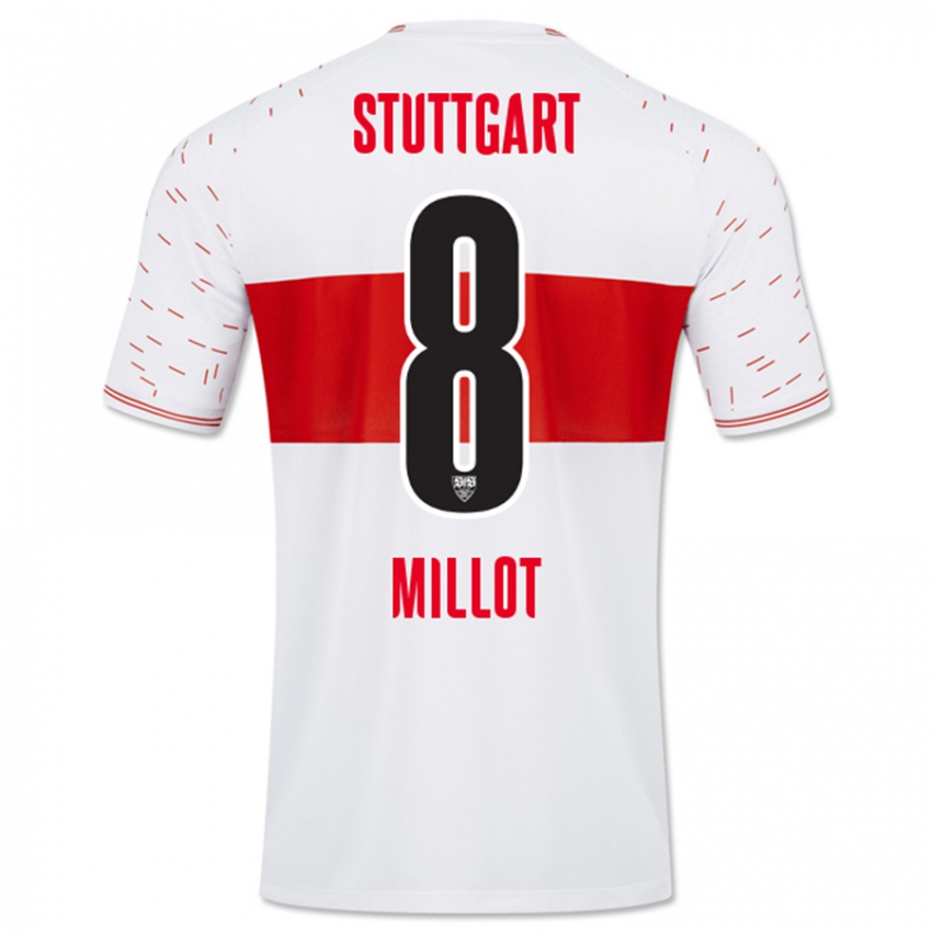 Bambino Maglia Enzo Millot #8 Bianco Kit Gara Home 2023/24 Maglietta