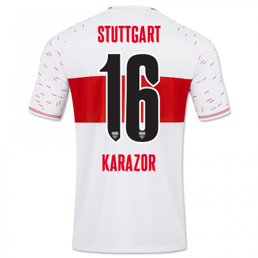 Bambino Maglia Atakan Karazor #16 Bianco Kit Gara Home 2023/24 Maglietta