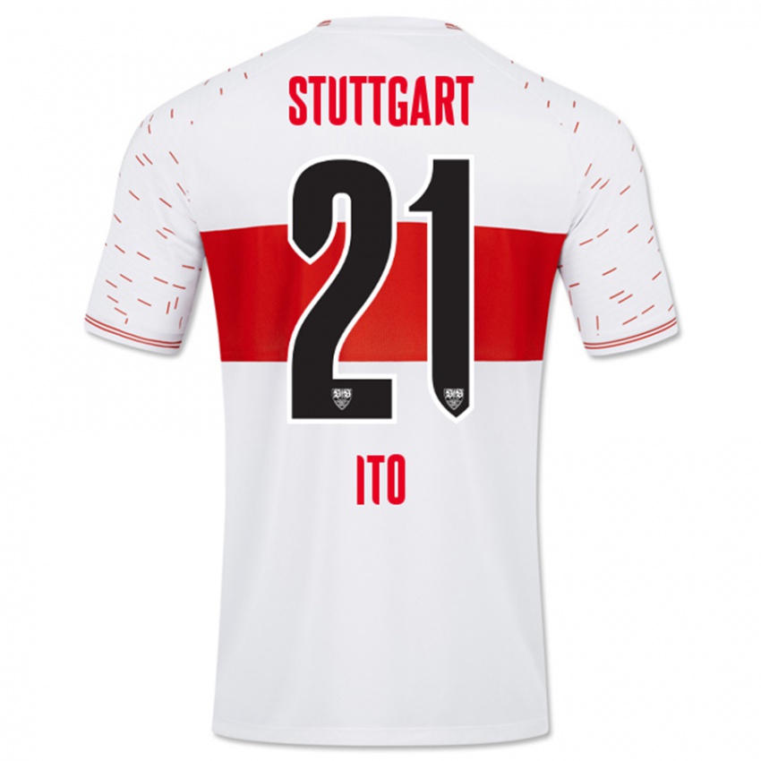 Bambino Maglia Hiroki Ito #21 Bianco Kit Gara Home 2023/24 Maglietta