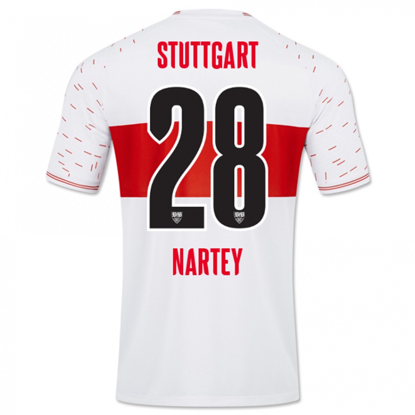 Bambino Maglia Nikolas Nartey #28 Bianco Kit Gara Home 2023/24 Maglietta