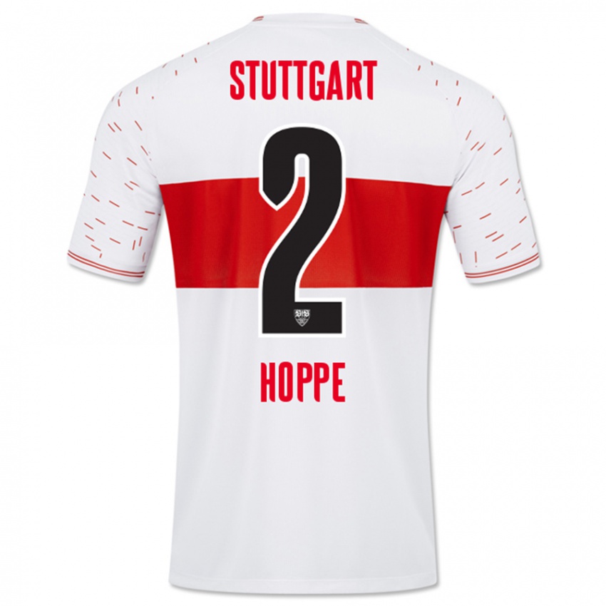 Bambino Maglia Mattis Hoppe #2 Bianco Kit Gara Home 2023/24 Maglietta