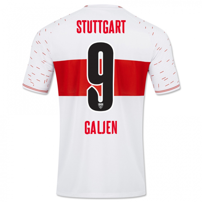 Bambino Maglia Dejan Galjen #9 Bianco Kit Gara Home 2023/24 Maglietta