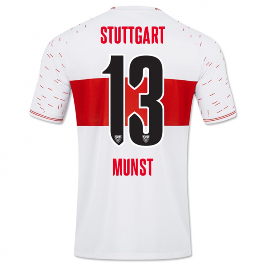 Bambino Maglia Leonhard Münst #13 Bianco Kit Gara Home 2023/24 Maglietta