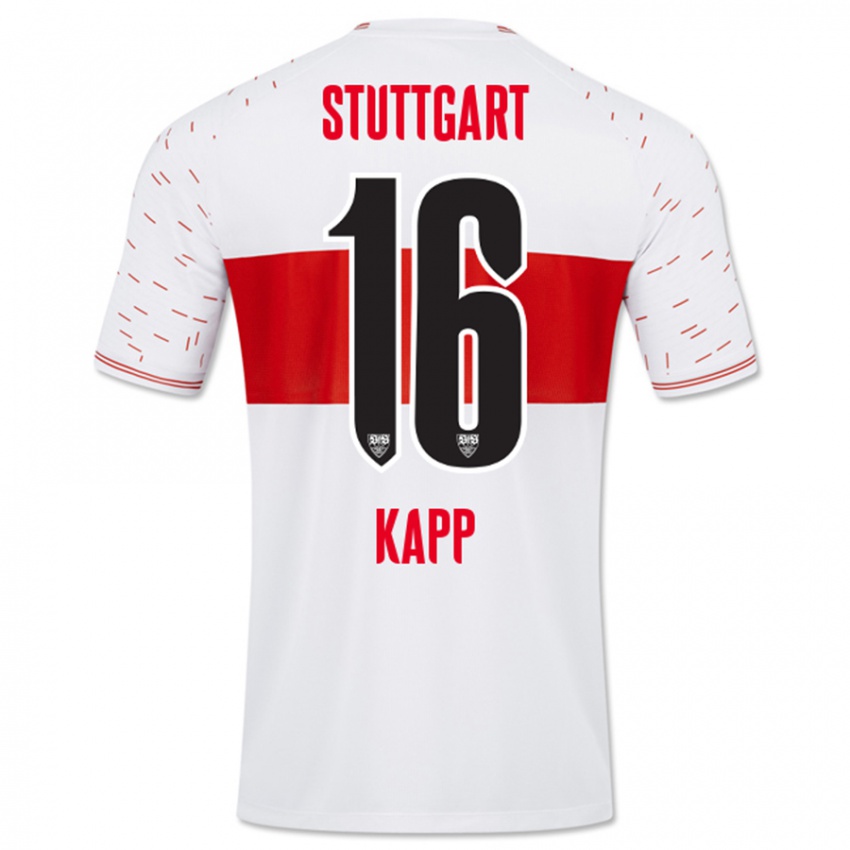 Bambino Maglia Patrick Kapp #16 Bianco Kit Gara Home 2023/24 Maglietta