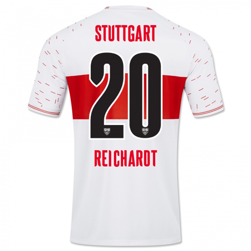 Bambino Maglia Leon Reichardt #20 Bianco Kit Gara Home 2023/24 Maglietta