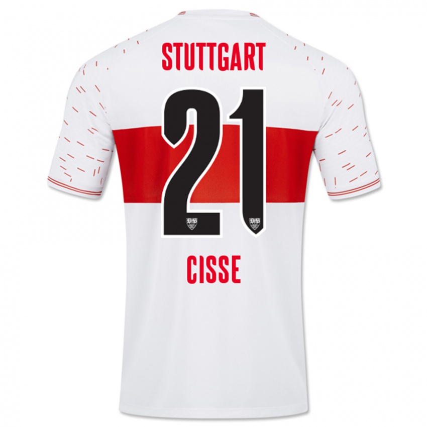 Bambino Maglia Moussa Cissé #21 Bianco Kit Gara Home 2023/24 Maglietta