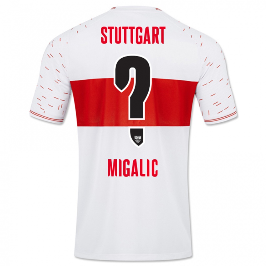 Bambino Maglia Dorian Migalic #0 Bianco Kit Gara Home 2023/24 Maglietta