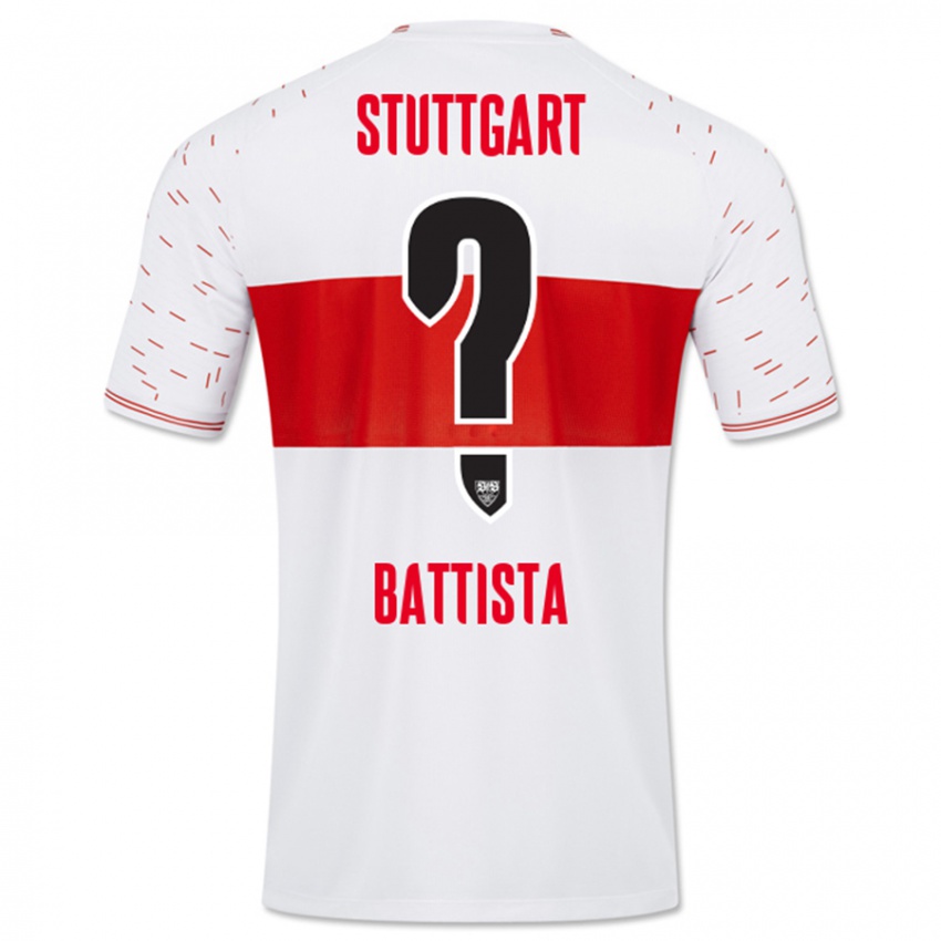 Bambino Maglia Luca Battista #0 Bianco Kit Gara Home 2023/24 Maglietta