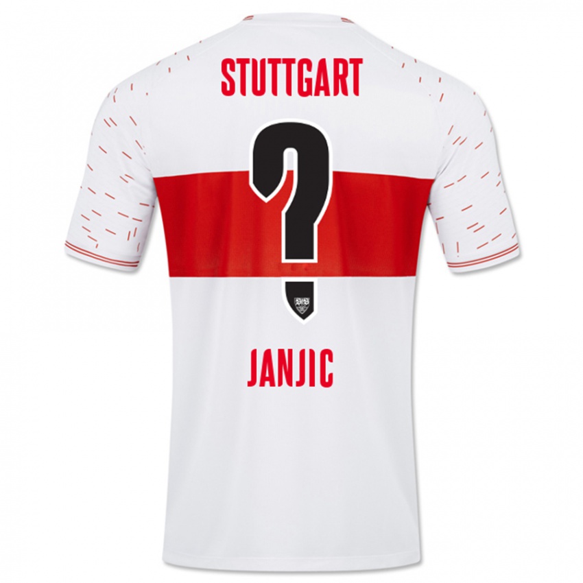 Bambino Maglia Antonijo Janjic #0 Bianco Kit Gara Home 2023/24 Maglietta