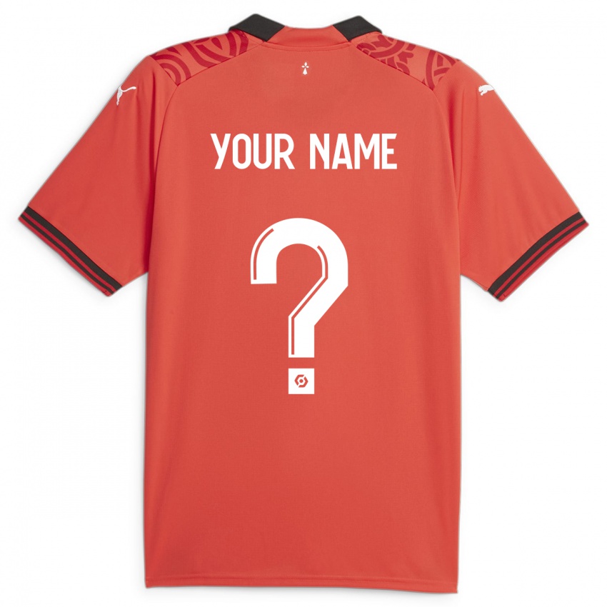 Bambino Maglia Il Tuo Nome #0 Rosso Kit Gara Home 2023/24 Maglietta