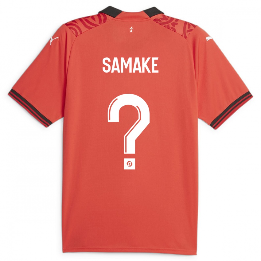 Bambino Maglia Wilson Samaké #0 Rosso Kit Gara Home 2023/24 Maglietta