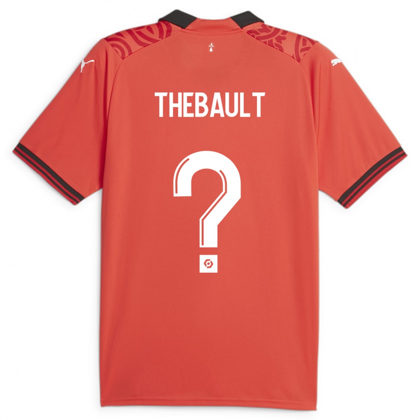 Bambino Maglia Yaël Thébault #0 Rosso Kit Gara Home 2023/24 Maglietta