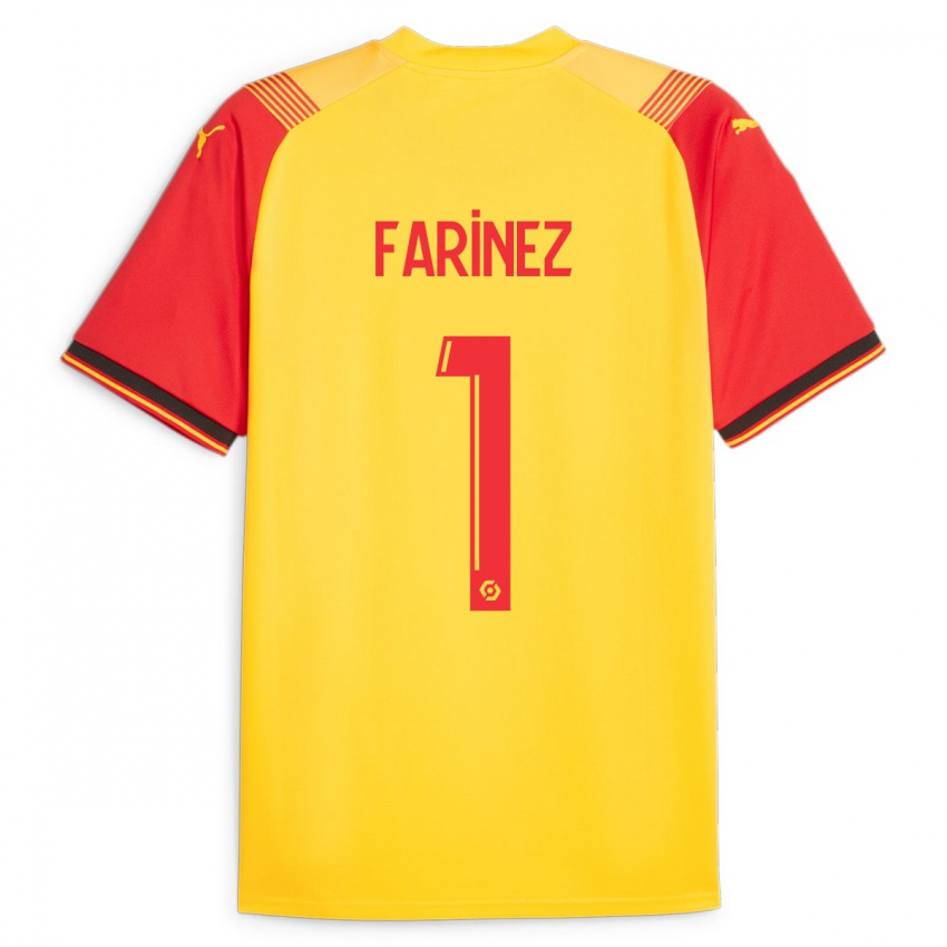 Bambino Maglia Wuilker Fariñez #1 Giallo Kit Gara Home 2023/24 Maglietta