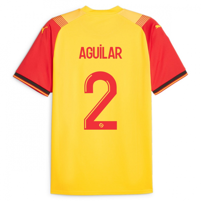 Bambino Maglia Ruben Aguilar #2 Giallo Kit Gara Home 2023/24 Maglietta