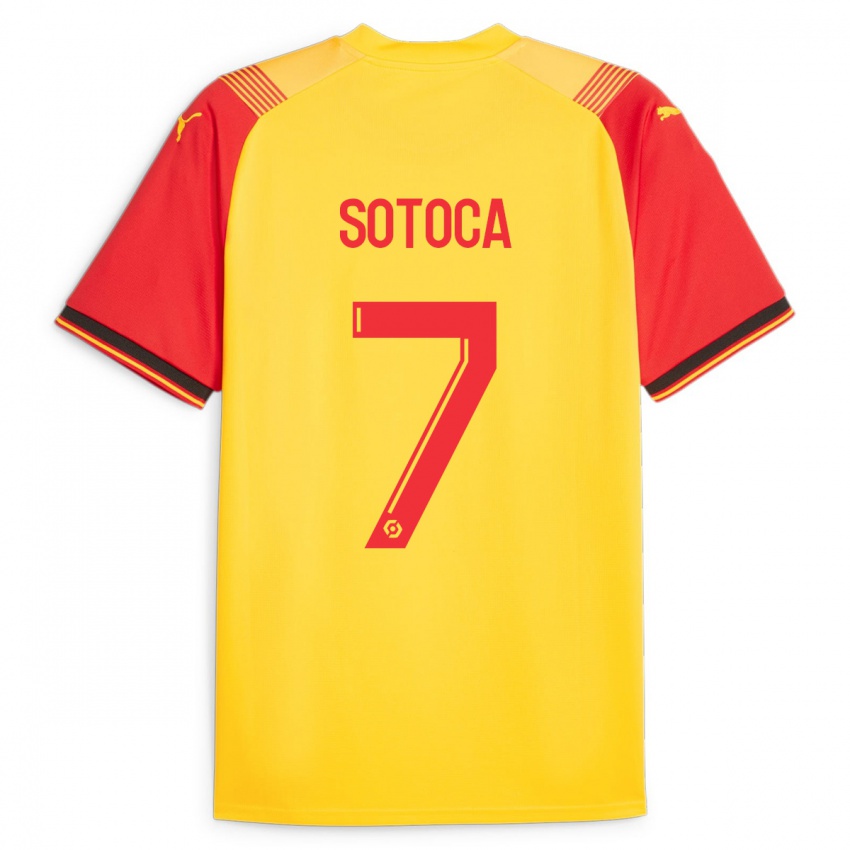 Bambino Maglia Florian Sotoca #7 Giallo Kit Gara Home 2023/24 Maglietta