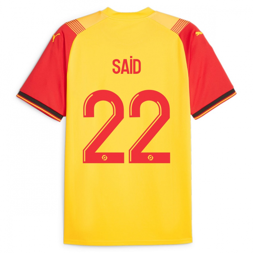 Bambino Maglia Wesley Saïd #22 Giallo Kit Gara Home 2023/24 Maglietta