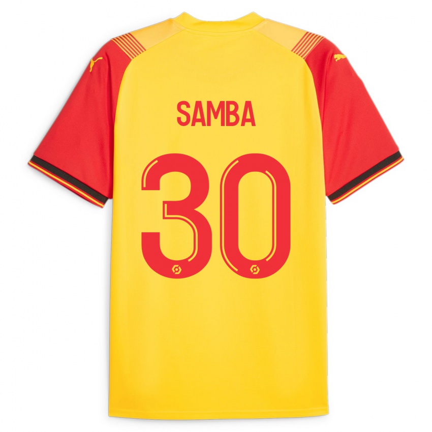 Bambino Maglia Brice Samba #30 Giallo Kit Gara Home 2023/24 Maglietta