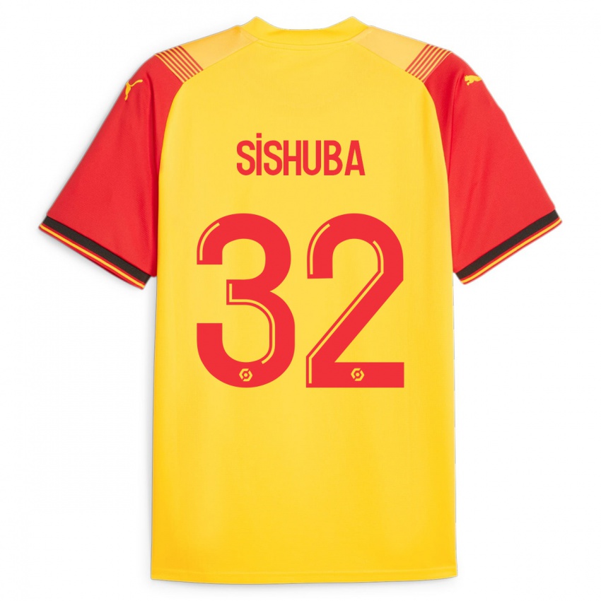 Bambino Maglia Ayanda Sishuba #32 Giallo Kit Gara Home 2023/24 Maglietta