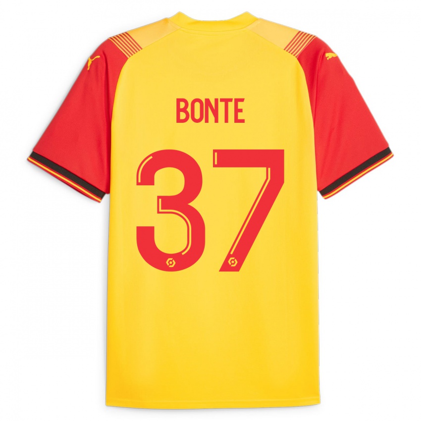 Bambino Maglia Nolan Bonte #37 Giallo Kit Gara Home 2023/24 Maglietta