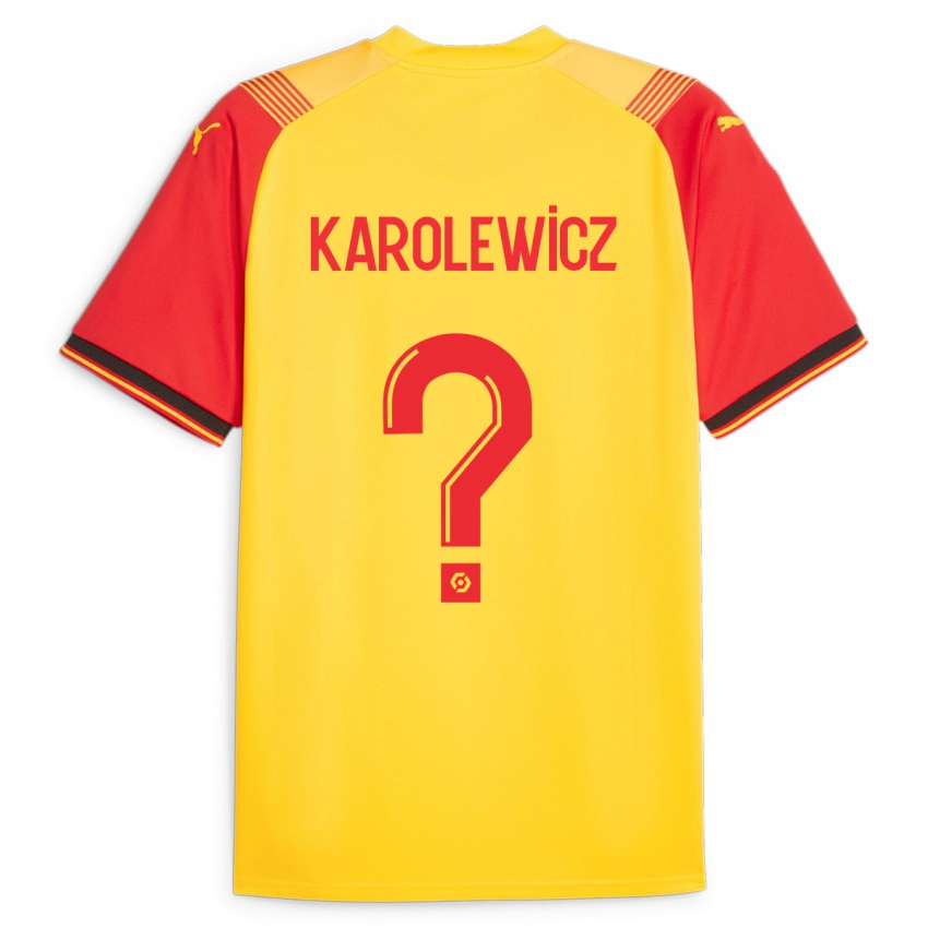 Bambino Maglia Roman Karolewicz #0 Giallo Kit Gara Home 2023/24 Maglietta