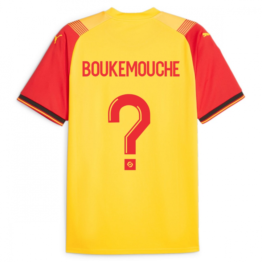 Bambino Maglia Amine Boukemouche #0 Giallo Kit Gara Home 2023/24 Maglietta