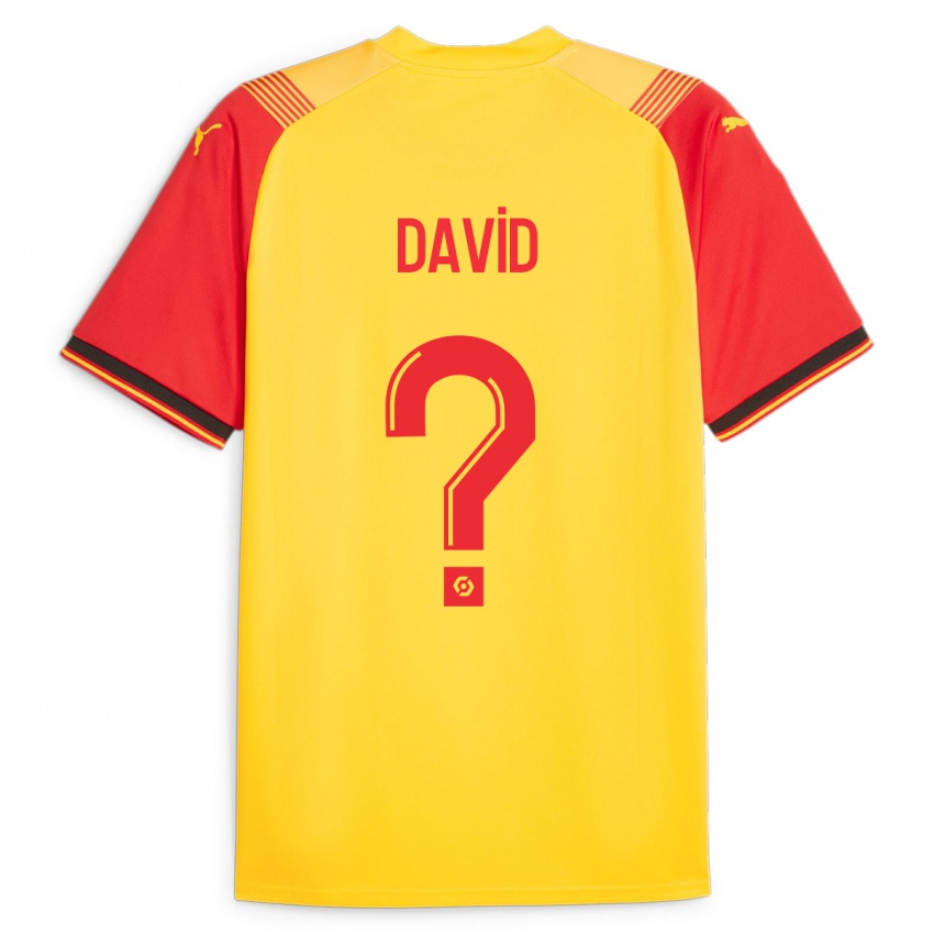 Bambino Maglia Tess David #0 Giallo Kit Gara Home 2023/24 Maglietta