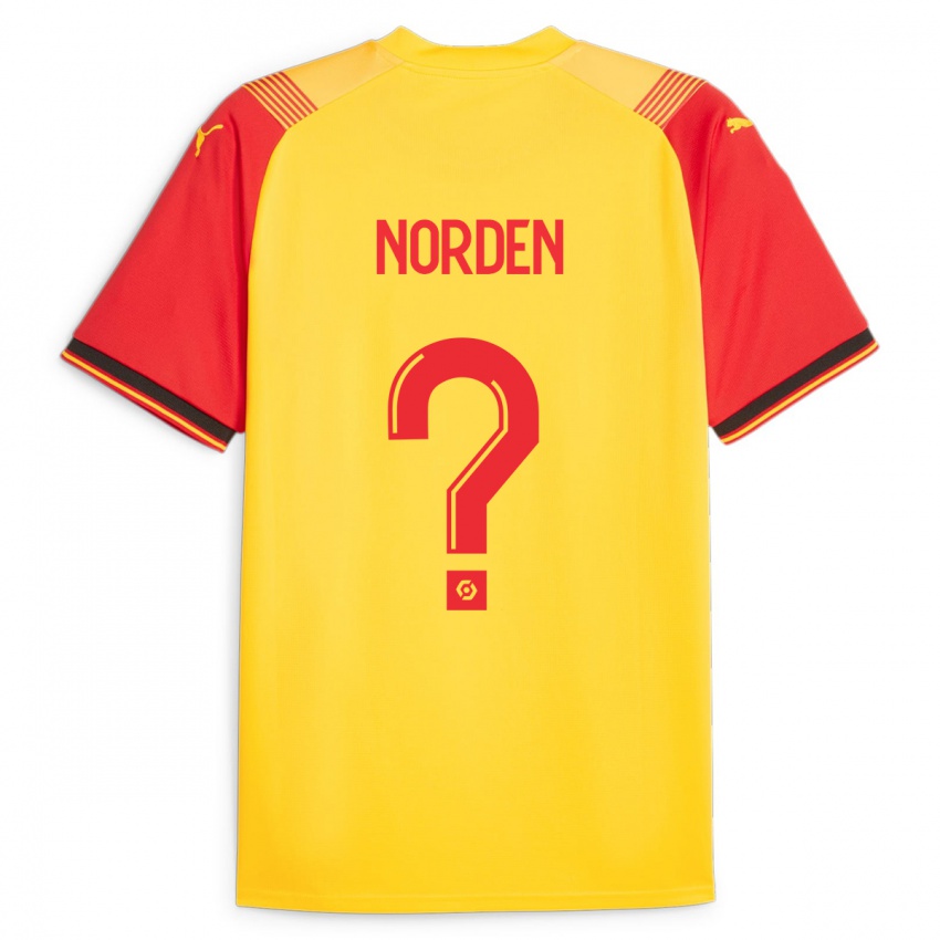 Bambino Maglia Doreen Norden #0 Giallo Kit Gara Home 2023/24 Maglietta