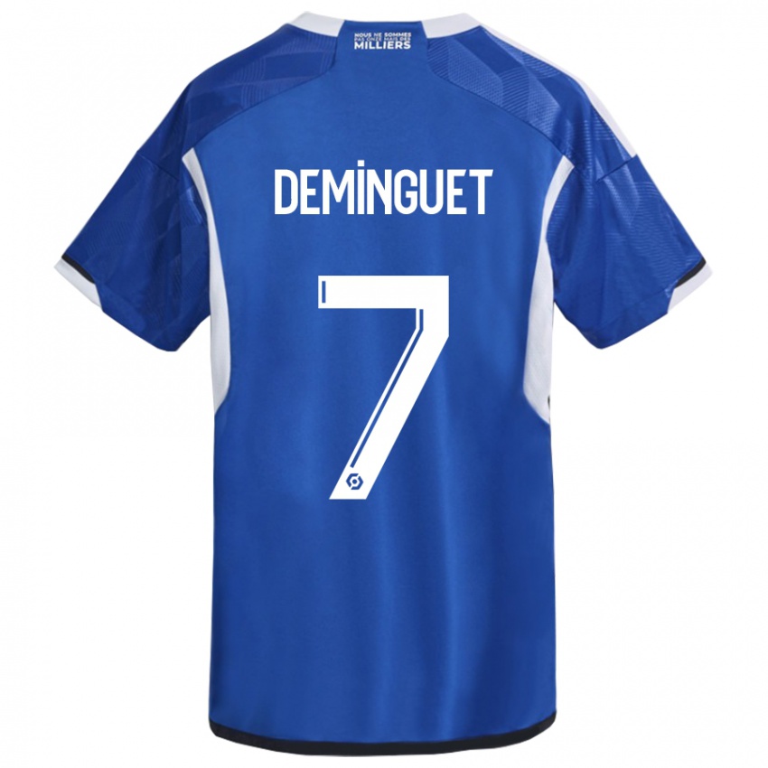 Bambino Maglia Jessy Deminguet #7 Blu Kit Gara Home 2023/24 Maglietta