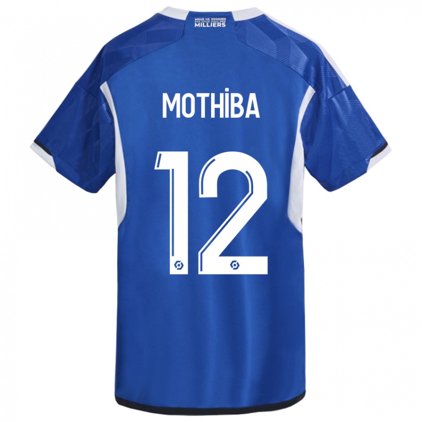 Bambino Maglia Lebo Mothiba #12 Blu Kit Gara Home 2023/24 Maglietta