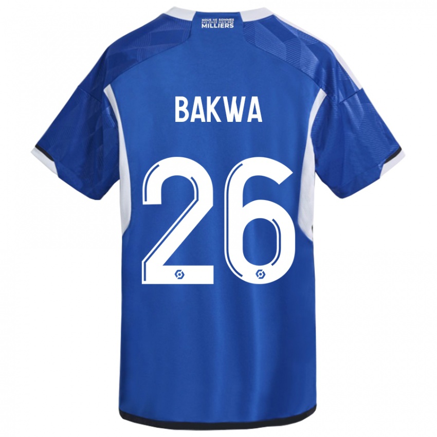 Bambino Maglia Dilane Bakwa #26 Blu Kit Gara Home 2023/24 Maglietta