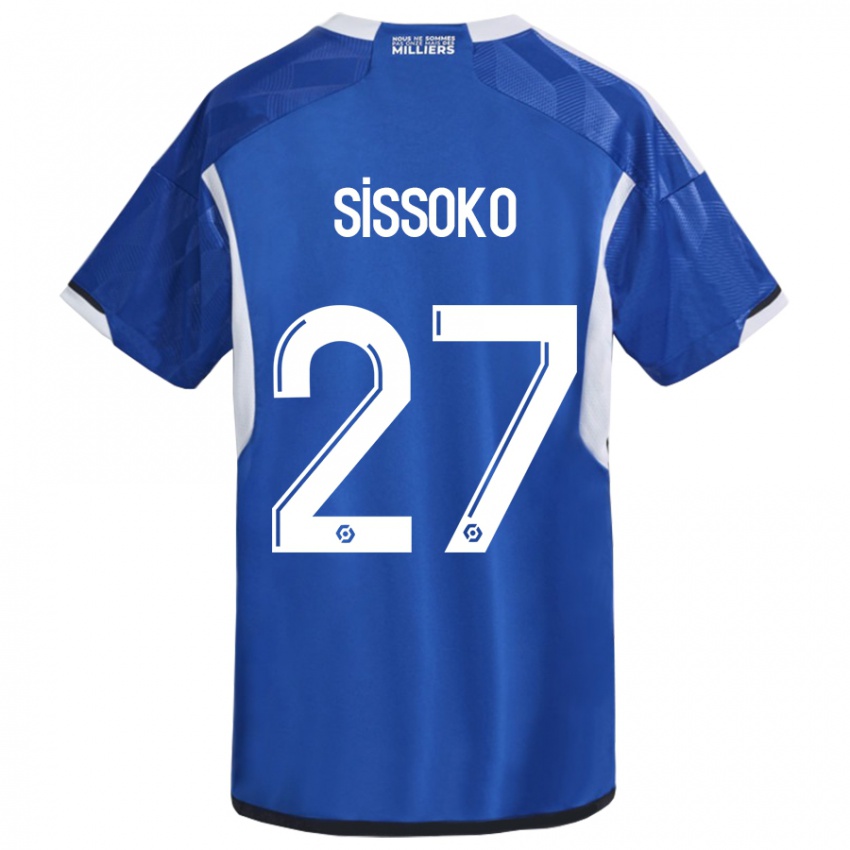 Bambino Maglia Ibrahima Sissoko #27 Blu Kit Gara Home 2023/24 Maglietta