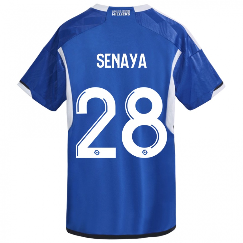 Bambino Maglia Marvin Senaya #28 Blu Kit Gara Home 2023/24 Maglietta