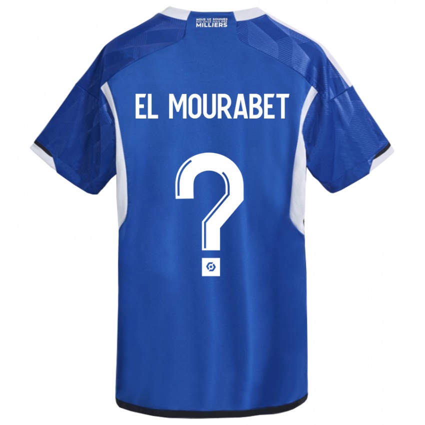 Bambino Maglia Samir El Mourabet #0 Blu Kit Gara Home 2023/24 Maglietta