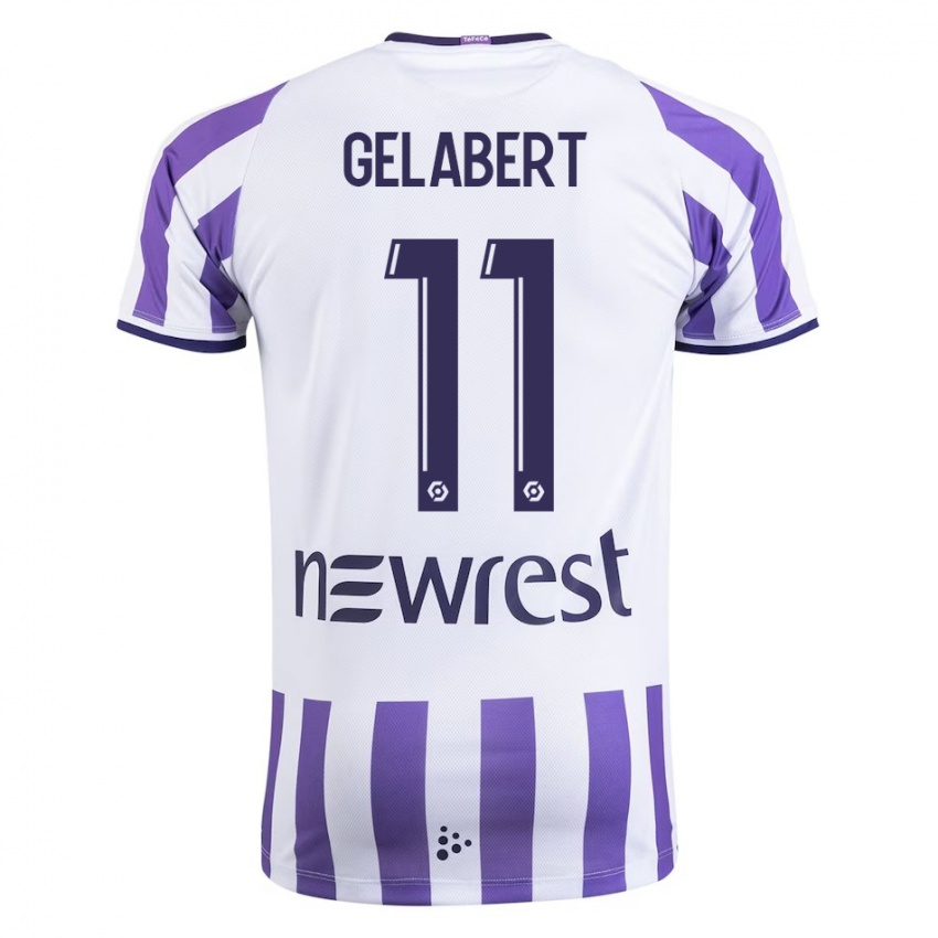 Bambino Maglia César Gelabert #11 Bianco Kit Gara Home 2023/24 Maglietta