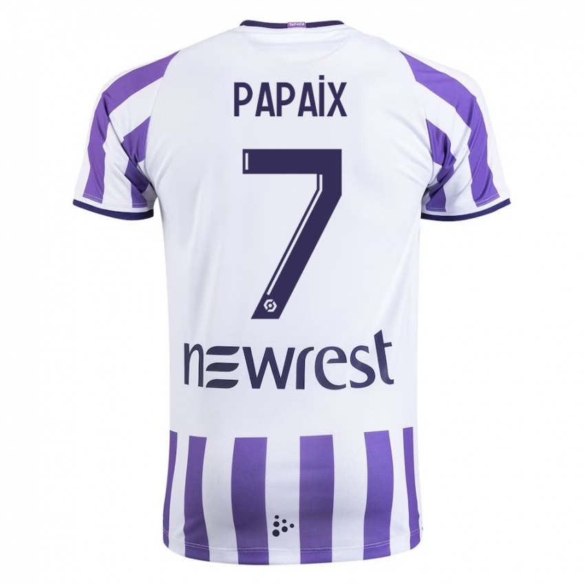 Bambino Maglia Marie Papaix #7 Bianco Kit Gara Home 2023/24 Maglietta