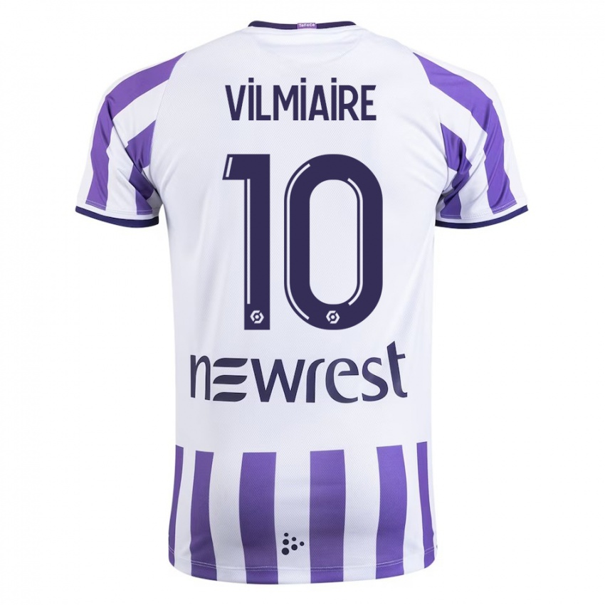 Bambino Maglia Kelly Vilmiaire #10 Bianco Kit Gara Home 2023/24 Maglietta