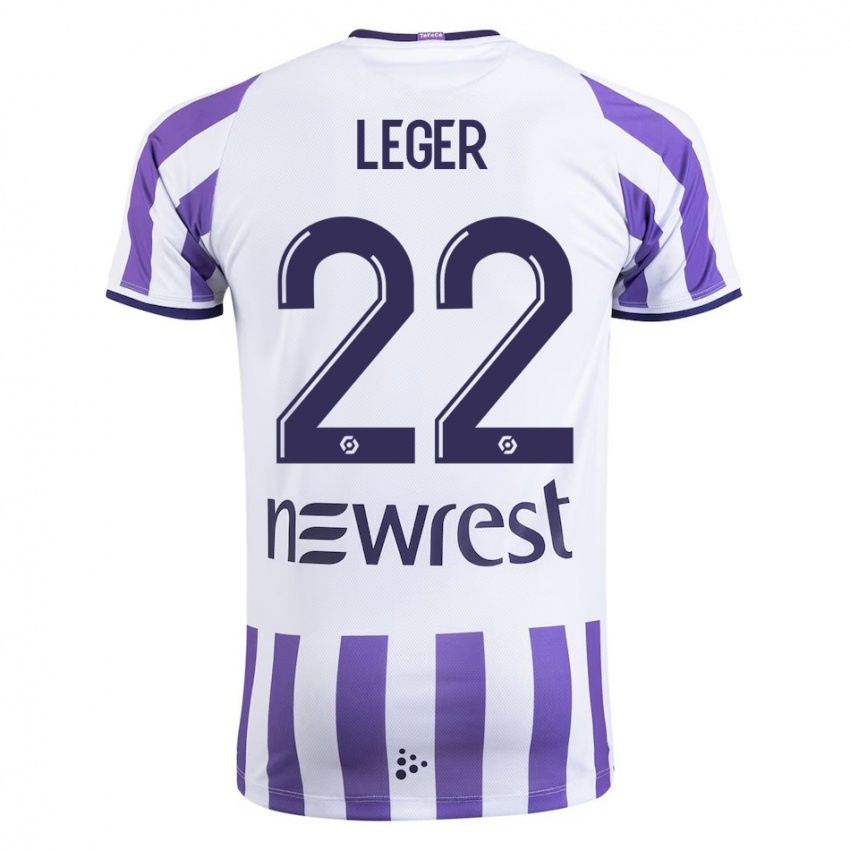 Bambino Maglia Christelle Léger #22 Bianco Kit Gara Home 2023/24 Maglietta