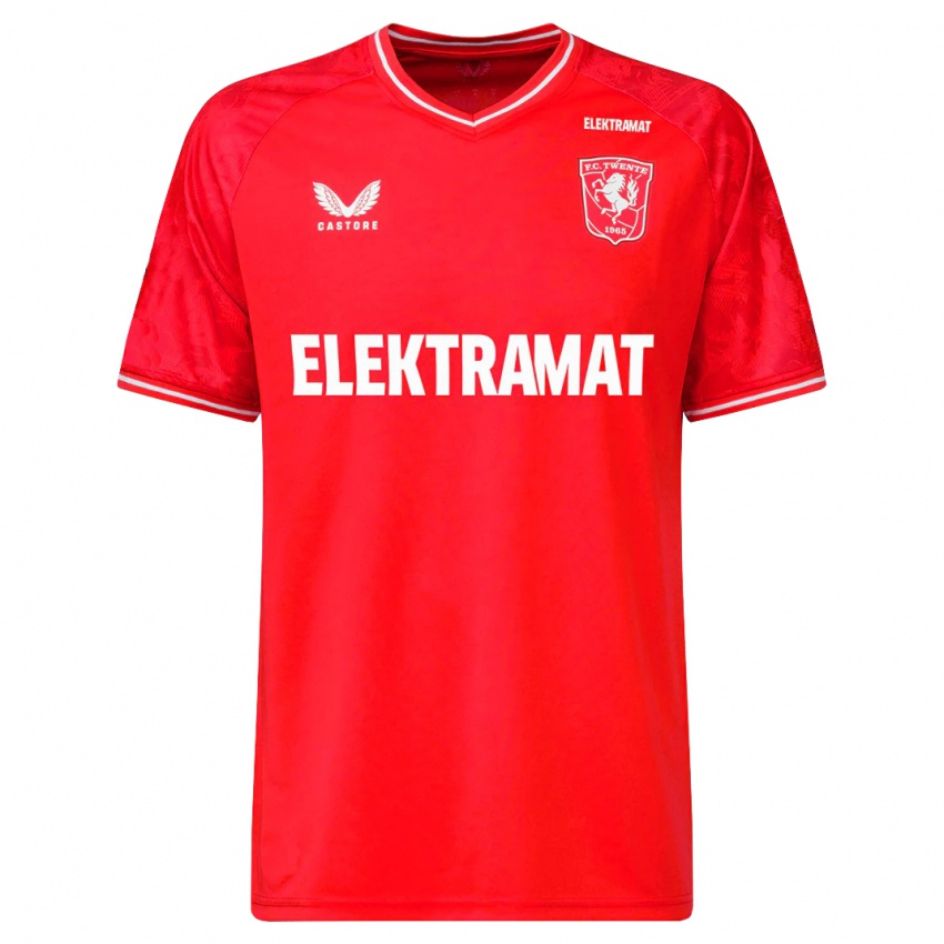 Bambino Maglia Eva Oude Elberink #21 Rosso Kit Gara Home 2023/24 Maglietta